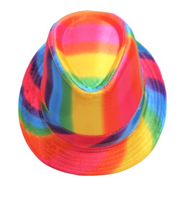 Trilby Bunt Sommerhut Reggae Hippie Hut Partyhut Pride 70er Jahre