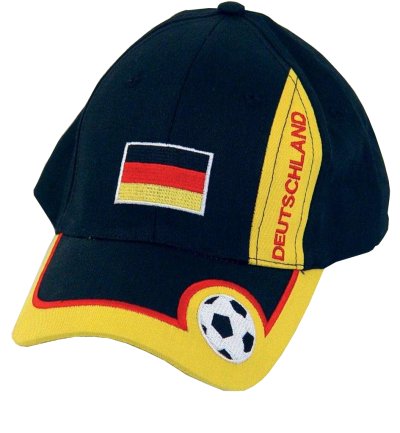 Basecap "FAN" Deutschland, Fußball, Flagge, WM, EM