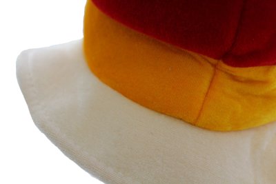 Fußballhut "FAN" Deutschland, Fahne, Fußball, Plüschhut