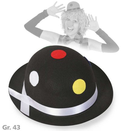 Mini-Melone, sortierte Farben, mit Punkten, Gr. 43 cm, Karneval, Mottoparty, Accessoire