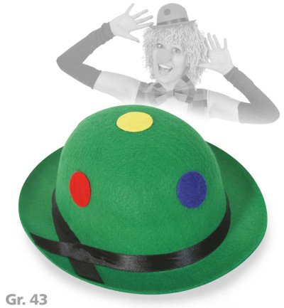 Mini-Melone, sortierte Farben, mit Punkten, Gr. 43 cm, Karneval, Mottoparty, Accessoire