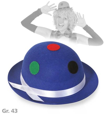 Mini-Melone, sortierte Farben, mit Punkten, Gr. 43 cm, Karneval, Mottoparty, Accessoire
