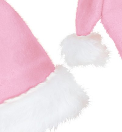 Mütze Nikolaus Plüsch Weihnachtsmütze, edel