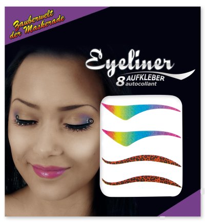 Eyeliner-Aufkleber verschiedene Designs