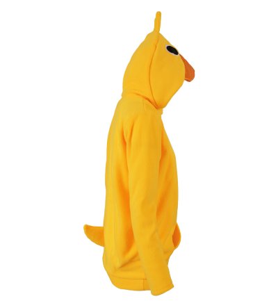 Enten Kostüm für Kinder Hoodie Kapuzenpullover Tierkapuze Schnabel Augen Kopfgefieder und Entenschwanz