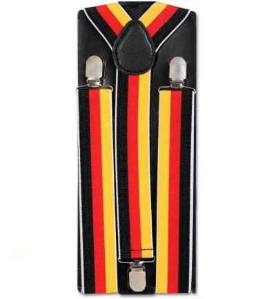 Hosenträger "FAN", Deutschland, Germany, Fußball, WM, EM, schwarz-rot-gold