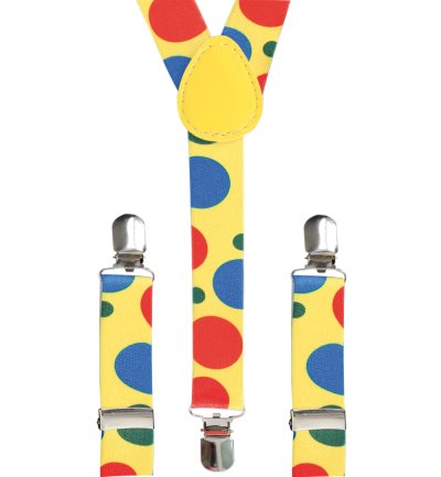 Hosenträger "Clown" gepunktet Accessoire