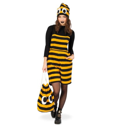 Turnbeutel Biene Hummel Rucksack Accessoire Beutel Zubehör für Kostüme Sammelbeutel