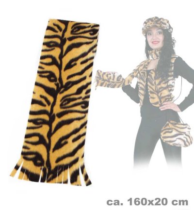 Plüschschal Tiger, Tiger-Optik, Accessoire, Schal