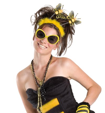 Bienen-Brille, gelb, Sonnenbrille