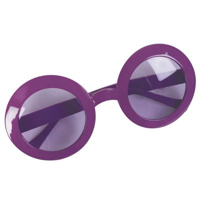 Brille Cool in verschiedenen Farben, Party, runde Spass-Brille, UV 400