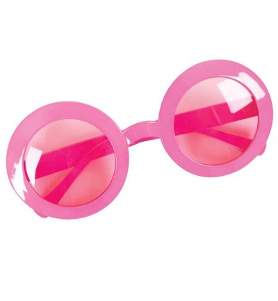 Brille Cool in verschiedenen Farben, Party, runde Spass-Brille, UV 400