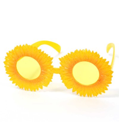 Brille Sonnenblume, Motivbrille, Karneval, Mottoparty, Festival, Accessoire