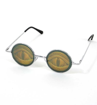 Hologramm-Brille Augen, Reptil, Schlange