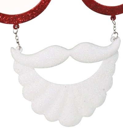 Brille " Weihnachtsmann ", mit Bart, ideal für den Weihnachtsmarkt oder Weihnachtsfeiern