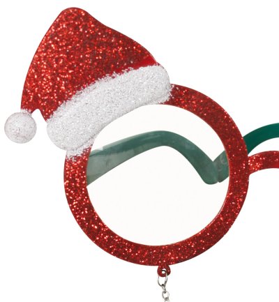 Brille " Weihnachtsmann ", mit Bart, ideal für den Weihnachtsmarkt oder Weihnachtsfeiern