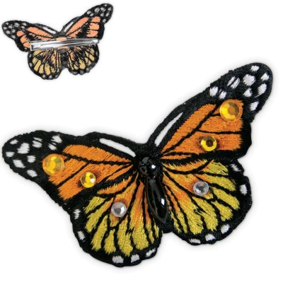 Schmetterling-Haarclip in verschiedenen Farben mit Steinen, Feen,  Haarschmuck, Hochzeit, Spange, Haarklammer