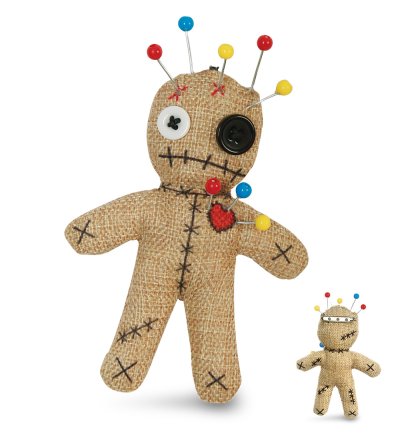 Voodoo-Puppe, Anstecker – Dekoratives Accessoire | ca. 12,5 cm Mystik