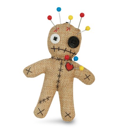 Voodoo-Puppe, Anstecker – Dekoratives Accessoire | ca. 12,5 cm Mystik