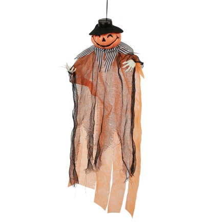 Halloween Deko Kürbis zum hängen Dekoration Party Deko Kürbiskopf Hängender-Kürbis Vogelscheuche