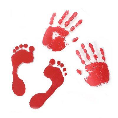 Hand-und Fußabdrücke, Deko, Blutige Abdrücke, Halloween