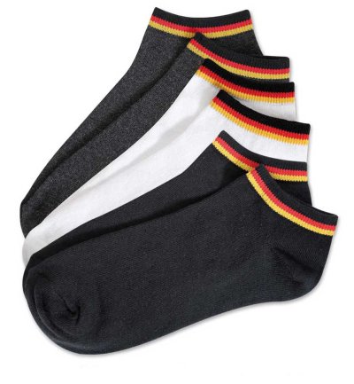 Sneakersocken Fan, schwarz, Unisex, Deutschland