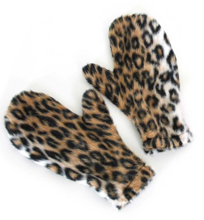 Leo Handschuhe Kostümzubehör schwarz weiß braun