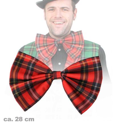 Schleife Mc Check, Karneval, Mottoparty, Accessoire, Fasching