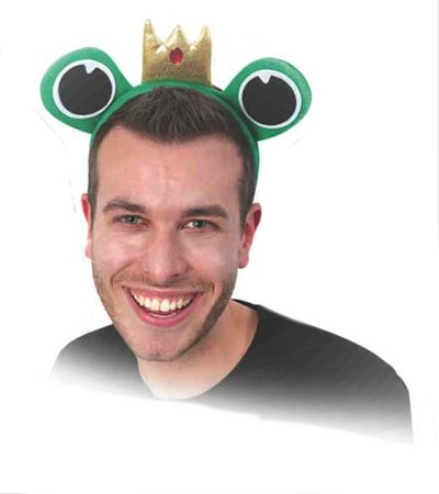 Haarreif "Froschkönig" Märchen Kopfschmuck