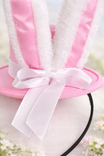 Haarreif Mini-Zylinder mit Hasenohren für Erwachsene Hase Häschen Ostern
