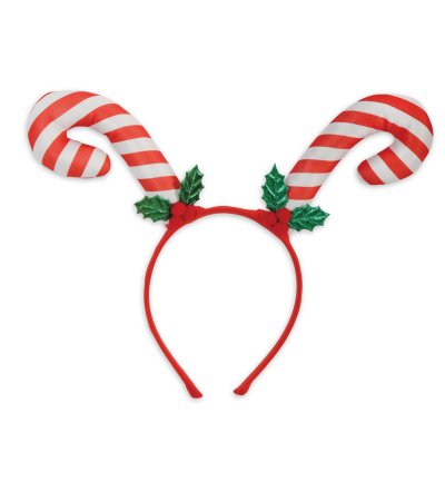 Weihnachtlicher Haarreif mit Zuckerstangen Weihnachten Haarschmuck Advent Heiligabend Party