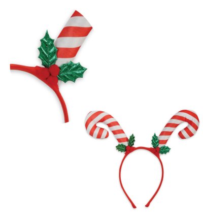 Weihnachtlicher Haarreif mit Zuckerstangen Weihnachten Haarschmuck Advent Heiligabend Party