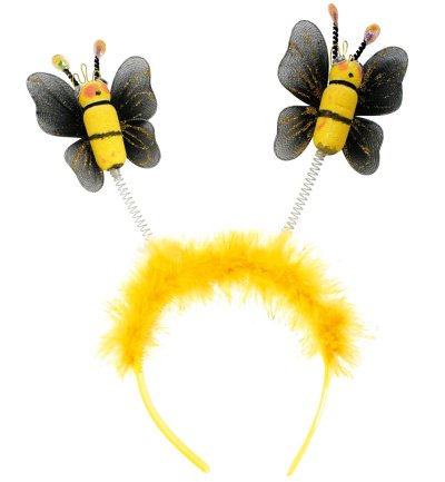 Kostüm - Set Biene für Kinder, 3-TLG. Bienchen mit Flügeln inklusive Haarreif und Tasche