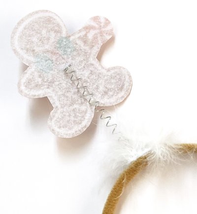 Haarreif Lebkuchenmann Haarschmuck Advent Party Weihnachtsfeier Lebkuchen Motiv Gingerbread Weihnachtshaarreif