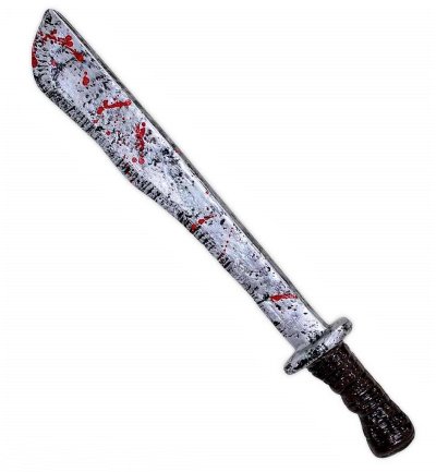 klassische Halloween-Machete, ca. 47 cm, blutverschmiert, gruselig, Horror, Halloween