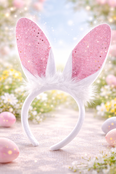 Haarreif Bunny, Hasenohren, Häschen Fasching, Karneval, Osterhase