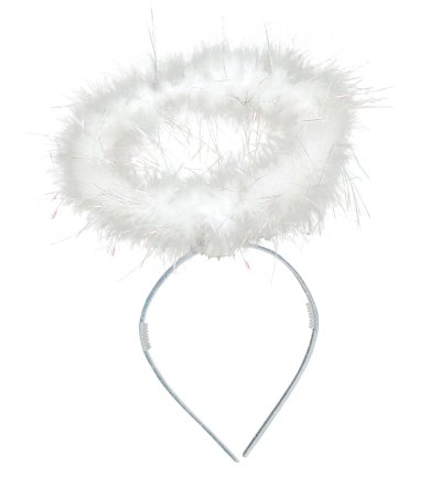 Engels-Set 2-tlg. Heiligenschein + Engelsflügel klein (39cm) Weihnachten, Mottoparty, Karneval