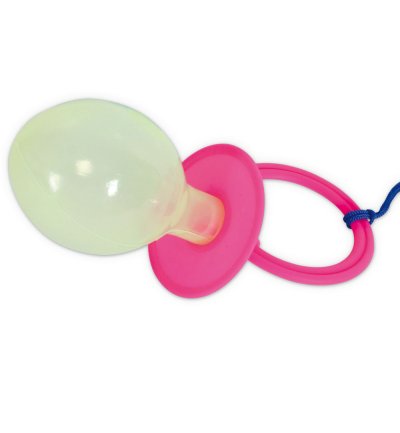Schnuller, sortierte Farben, ca. 18 cm, Karneval, Accessoire, Scherzartikel