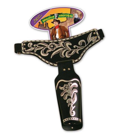 Revolvergürtel für Erwachsene ca. 115 cm, Karneval, Accessoire, Cowboy, Sheriff
