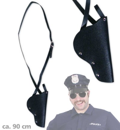 Polizei-Schulterholster ca. 90 cm, Polizei, Karneval, Accessoire