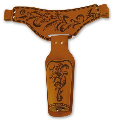 Revolvergürtel für Erwachsene ca. 115 cm, Karneval, Accessoire, Cowboy, Sheriff, Holster, Pistolenholster, Wilder Westen