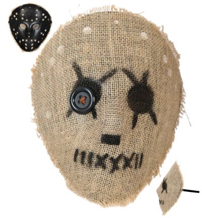 Halloween Horror Maske Vogelscheuche Zombie Gruselmaske Dämon Voodoo Verkleiden Cosplay Requisite
