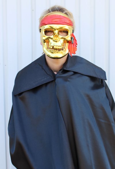 Piratenmaske, sortierte Farben, Halloween, Karneval, Mottoparty, Pirat