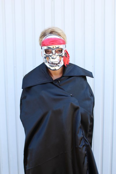 Piratenmaske, sortierte Farben, Halloween, Karneval, Mottoparty, Pirat