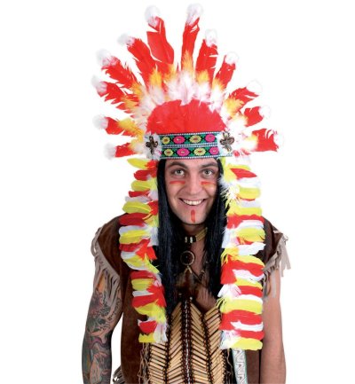 Indianer Kopfschmuck, sortierte Modelle, Indianer, Karneval, Accessoire
