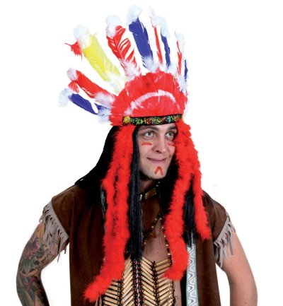 Indianer Kopfschmuck, sortierte Modelle, Indianer, Karneval, Accessoire