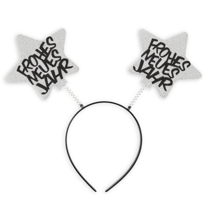 Haarreif Silvester Frohes Neues Jahr Sterne Glitzer Wabbles Accessoire Party Fotorequisite