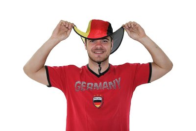 Fan Falthut mit Tasche, Deutschland, WM, EM