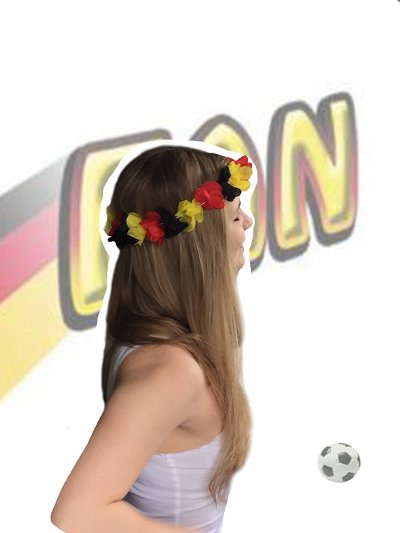 Fußball Party Fan Set, 3-tlg. EM, WM