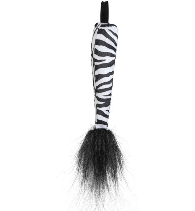 Zebra-Set, 2-TLG. Haarreif mit Ohren und Schwanz, Tierkostüm, Animal